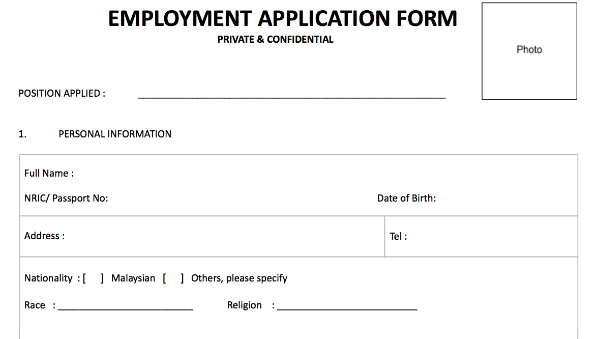 Sample letter of employment malaysia